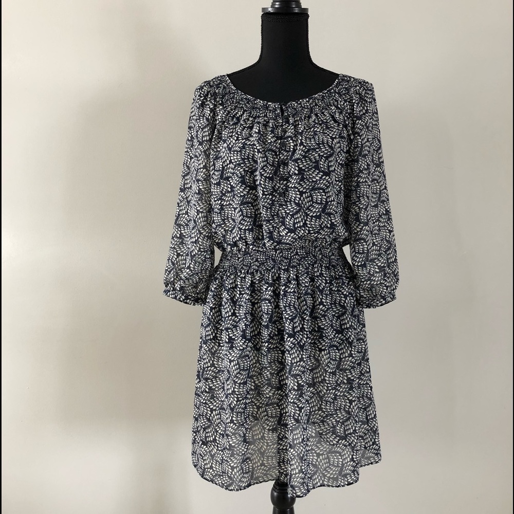 Women’s Gap Navy blue Sheer Pattern Tunic Dress size XS